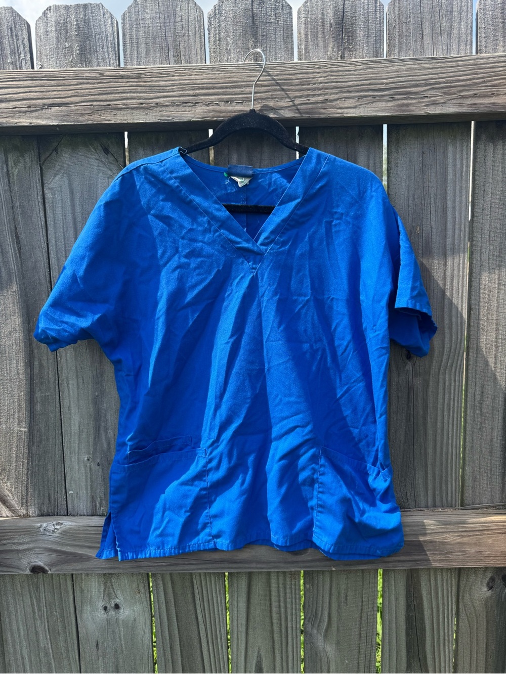 Cherokee Royal Blue V-Neck Short Sleeve Medical Scrub Top